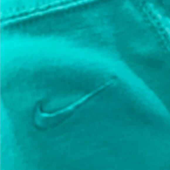 Nike turquoise green activewear low rise cotton blend short shorts size large - Picture 4 of 8